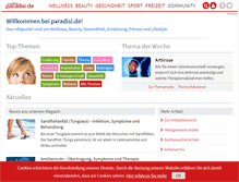 Tablet Screenshot of paradisi.de